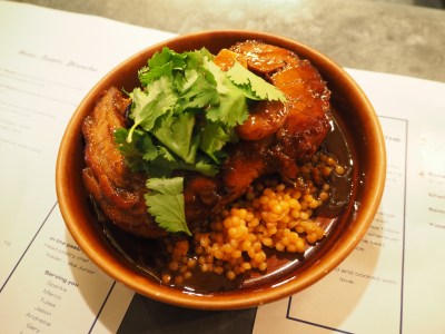 Pork belly tajine