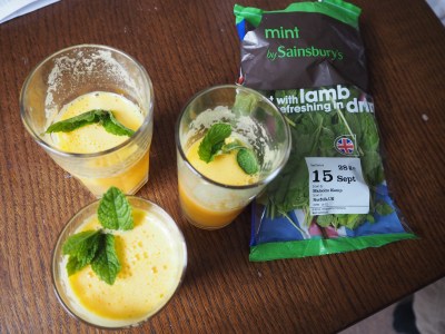 Apple, orange, and ginger juice