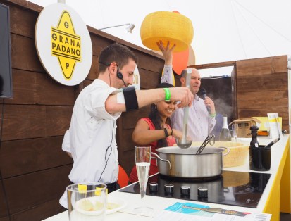 Cooking with Danilo Cortellini at Taste of London 2016... smiles abound