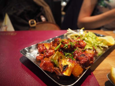 Indian-Chinese chili paneer
