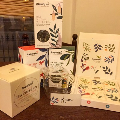 Tea, marshmallows, a gorgeous cup, and their newly launched candle!